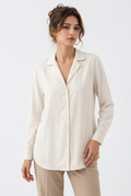 Chemise Ample Manches Longues Col Ouvert – Femme