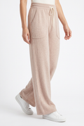Pantalon large en maille femme taille élastique – Confort cocooning