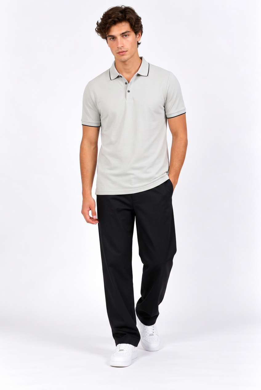 Jeff avec le polo gris