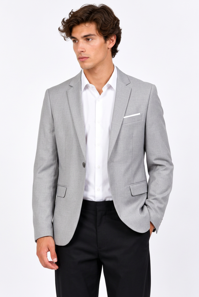 Jeff blazer gris clair