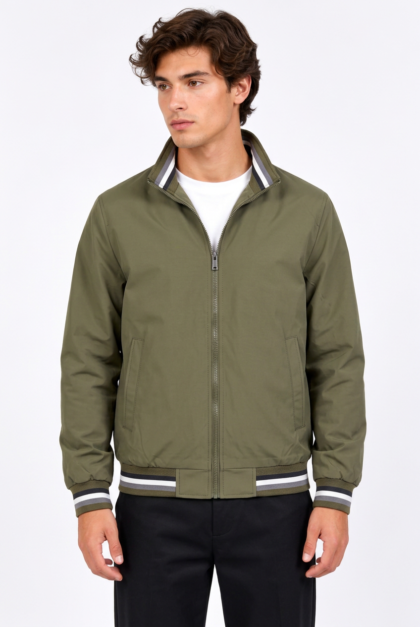 Jeff blouson kaki, teinte indicative