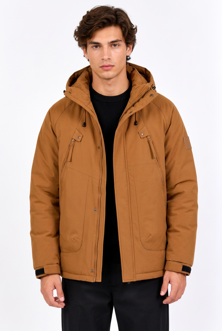 Jeff doudoune caramel