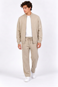 Jeff ensemble camel porté plus ample