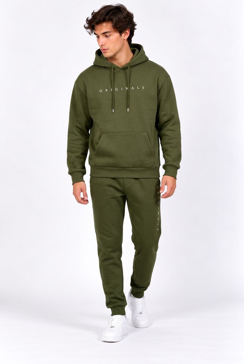 Jeff ensemble vert olive