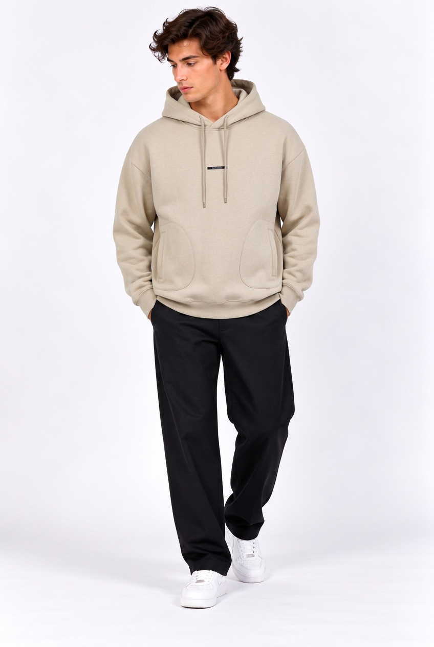 Jeff kaki beige de loin