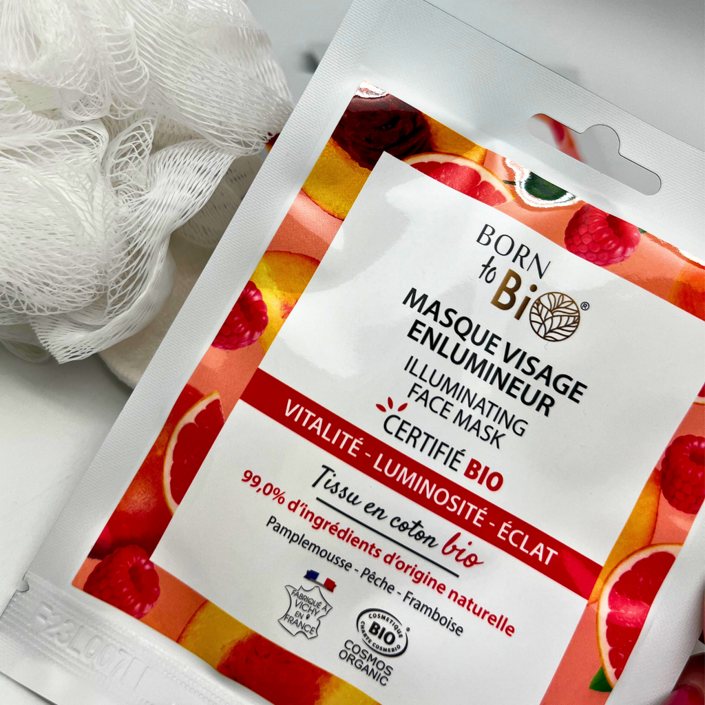 Masque visage Enlumineur en coton - Certifié Bio