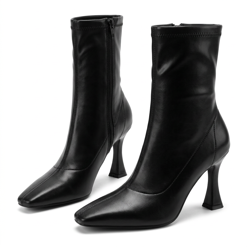 Paire de bottines noires seules