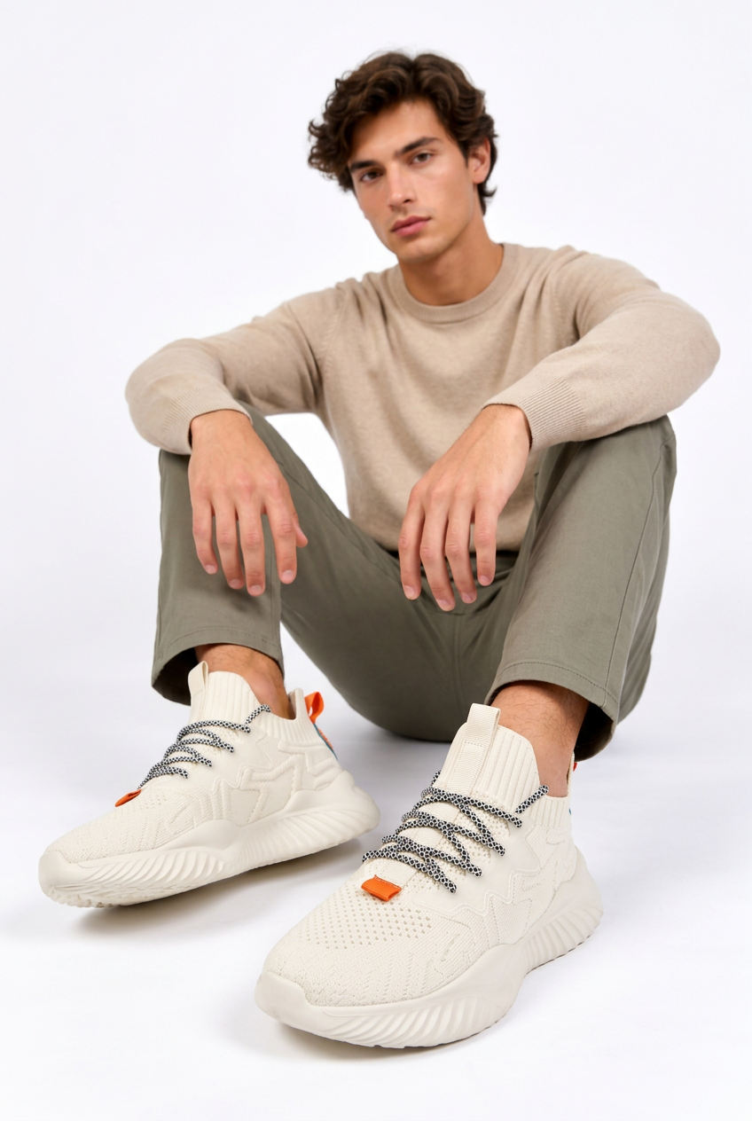 Photo des baskets avec Jeff