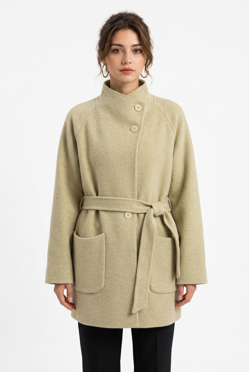 Stéphanie avec la veste beige