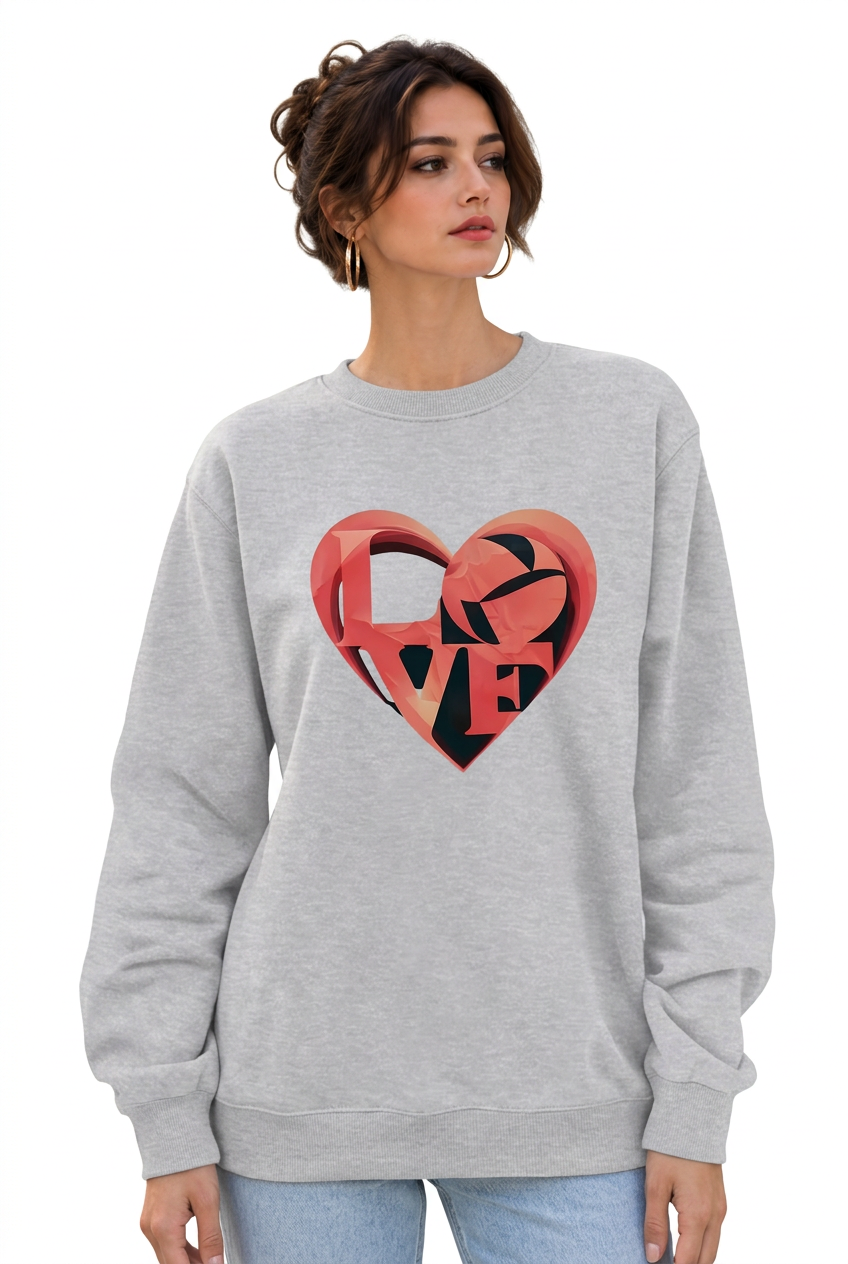 Stéphanie avec le sweat gris clair