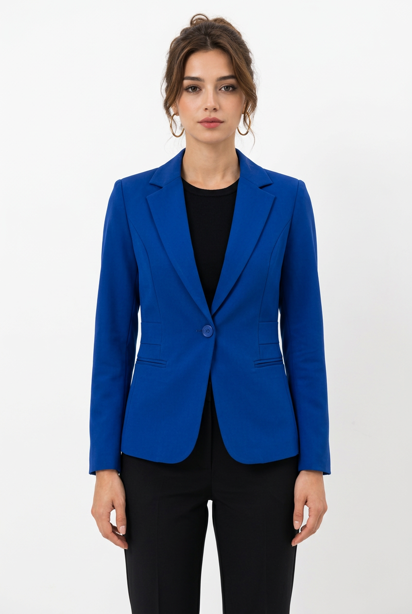 Stéphanie, blazer bleu royal