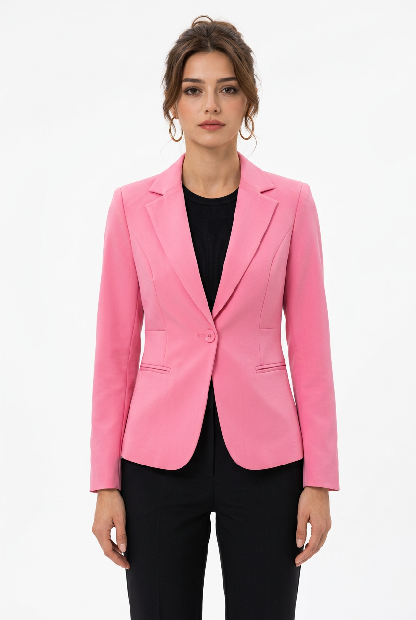 Stéphanie, blazer rose