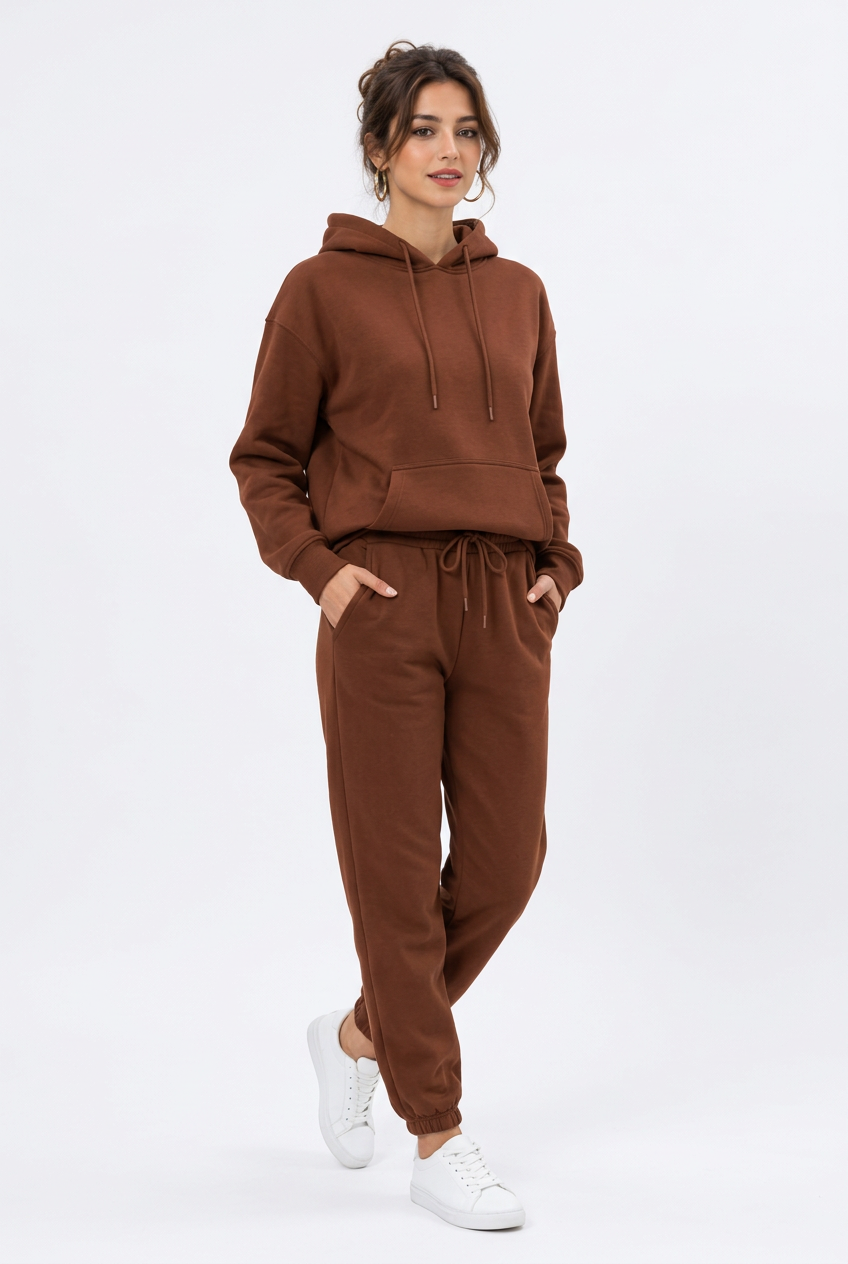 Stéphanie en ensemble marron