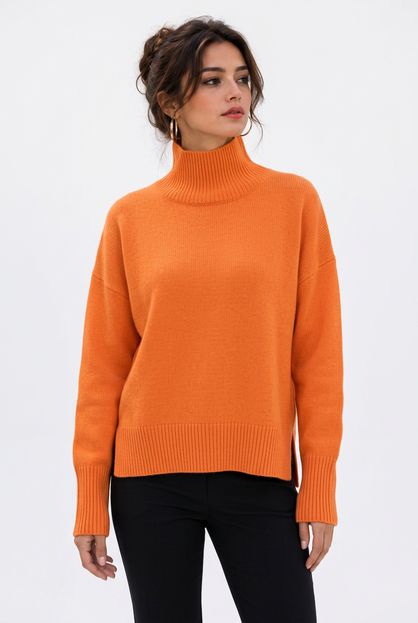 Stéphanie en rouge orangé