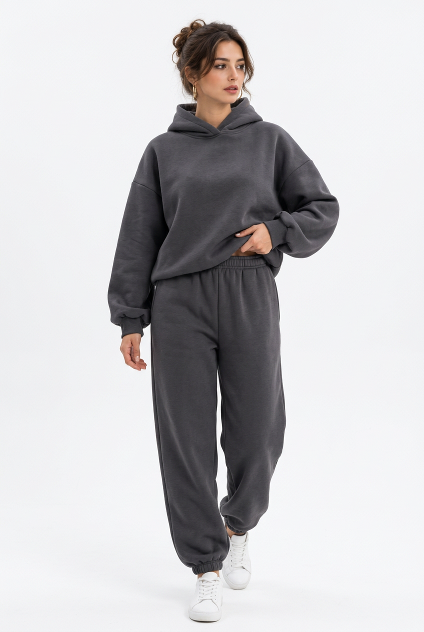 Stéphanie ensemble oversize gris foncé