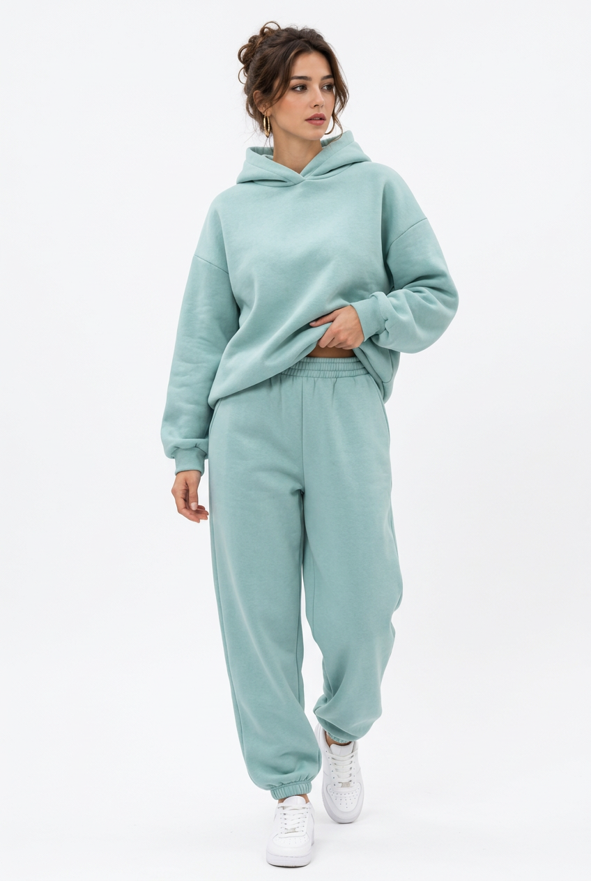 Stéphanie ensemble oversize vert eau