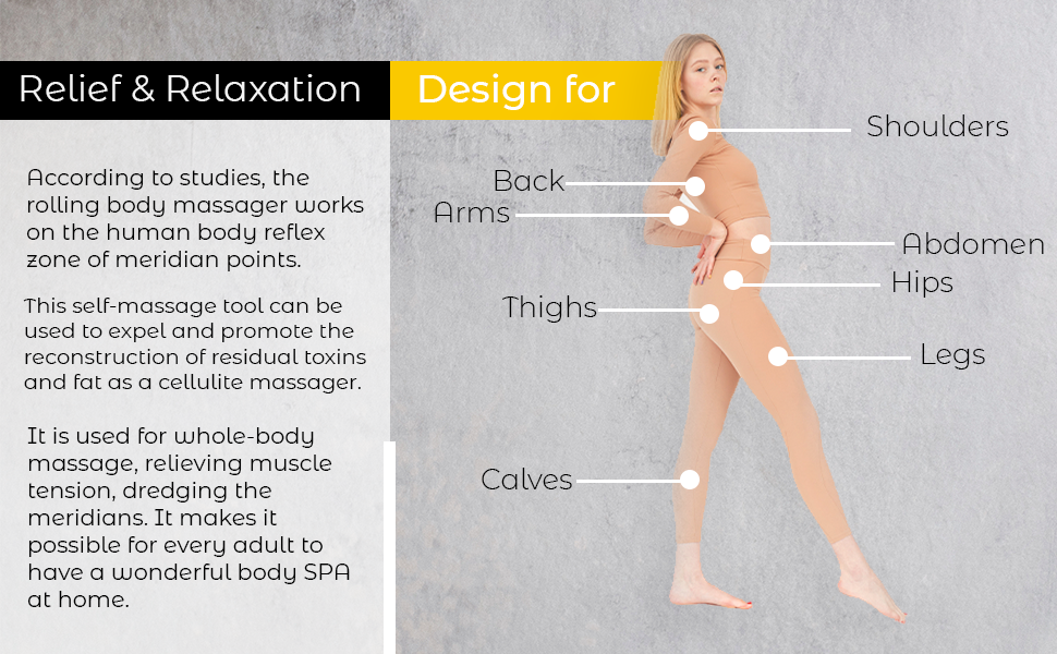 Masseur Corps à Rouleaux – Relaxation & Anti-Douleur